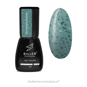 Siller Terrazzo Rubber Base #7 - Turquoise w/ White Potal