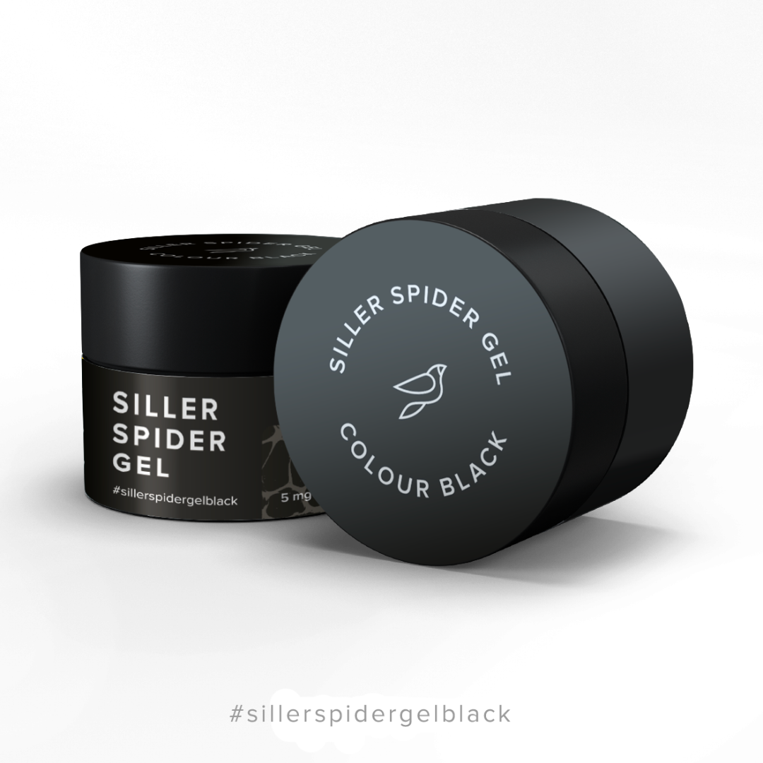 Siller "Spider Web" Gel Paint - Black
