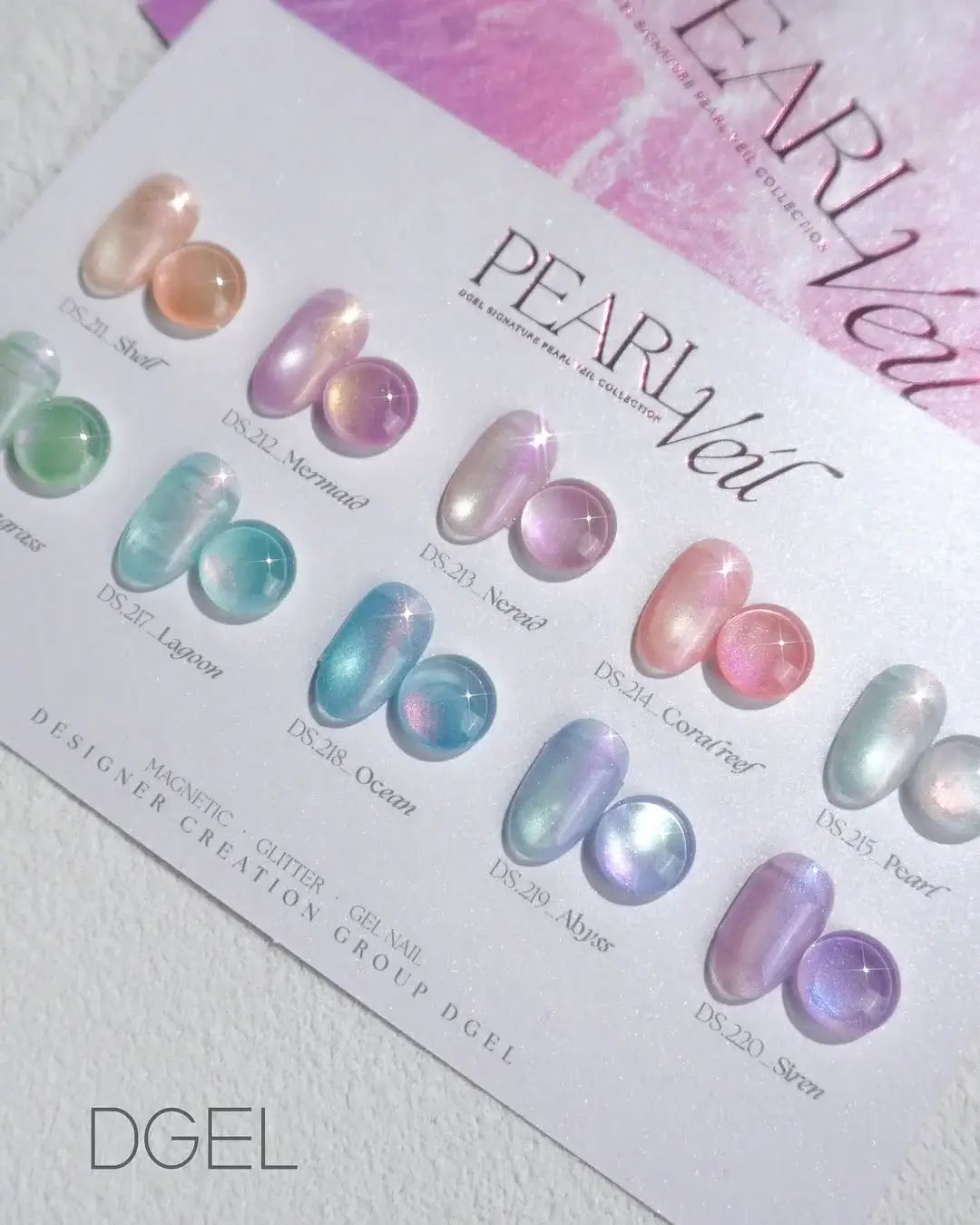 DGEL Signature Pearl Veil Collection - 10 PCS Magnetic Gel Polish Set