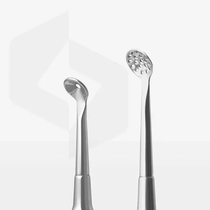 Staleks Cosmetology Double-Ended Spoon EXPERT 20 TYPE 2 (Uno & Round With 19 Holes)