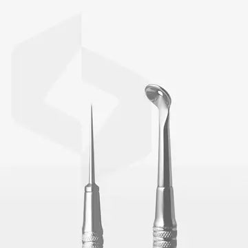 Staleks Cosmetology Double-Ended Spoon EXPERT 20 TYPE 4 (Uno and Vidal Needle Straight)
