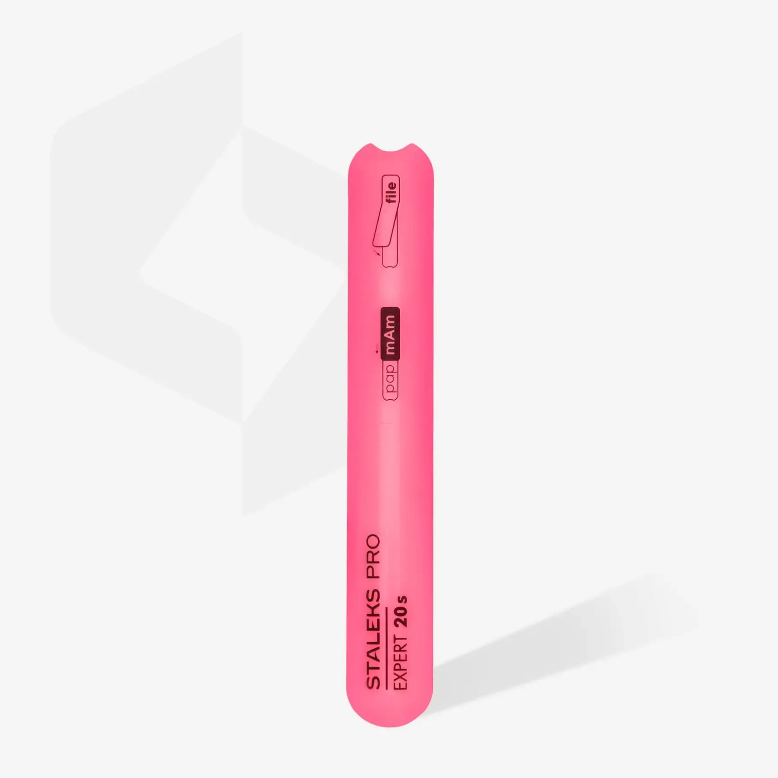 Staleks Straight Slanted Straight Plastic Nail File Base EXPERT 20s (130 mm)