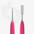 Staleks Manicure Pusher Gummy with Silicone Handle UNIQ 11 TYPE 1 (Straight Flat and Loop Pusher)