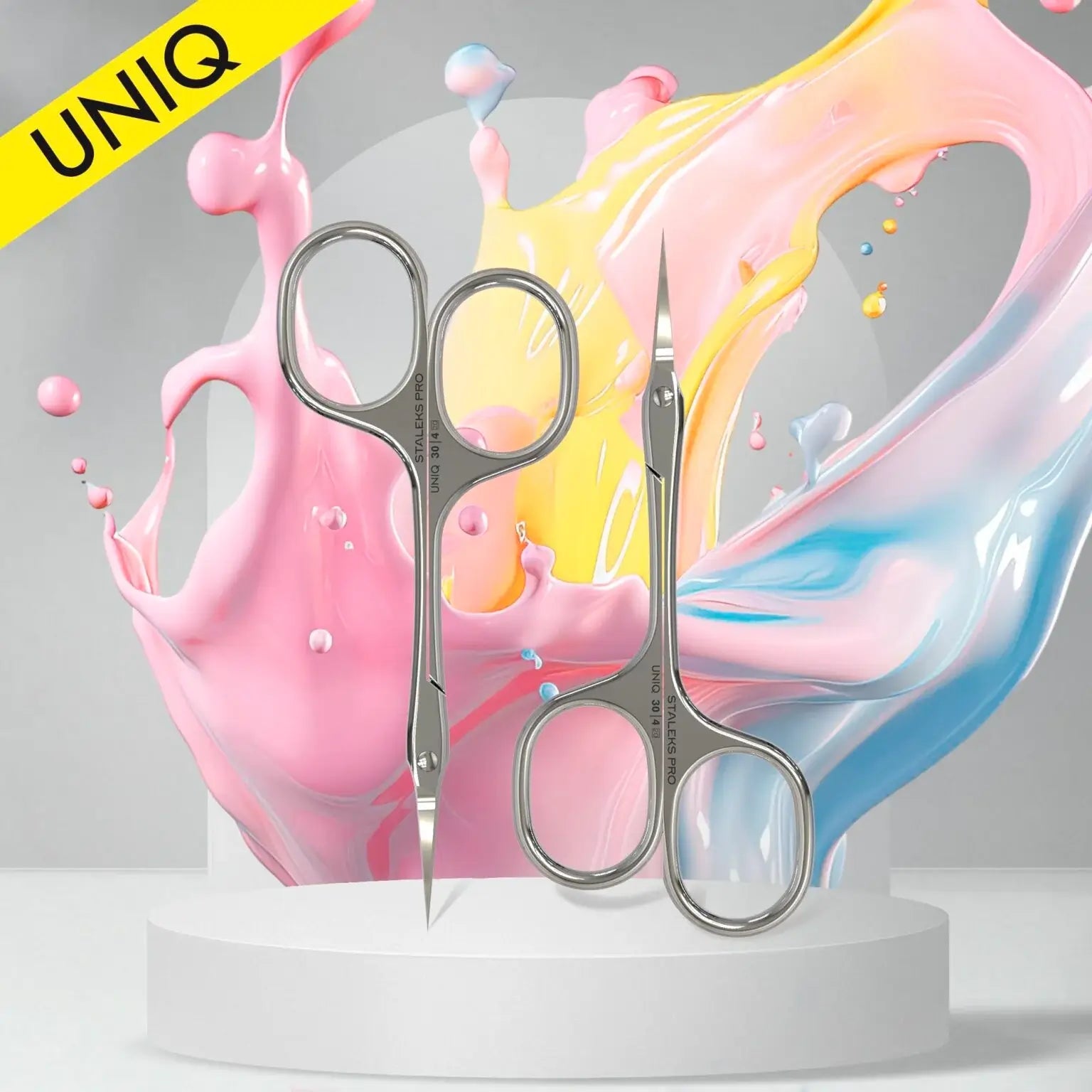 Staleks Professional Cuticle Scissors Asymmetric UNIQ 30 TYPE 4