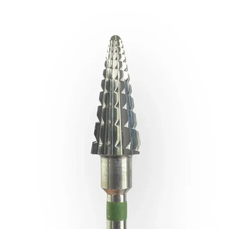 KMIZ Shark Carbide Cone E-File Nail Drill Bit - Double Cut 6.0mm