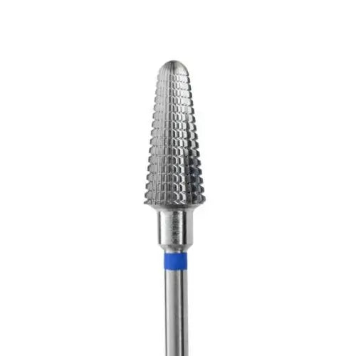 KMIZ Carbide Tapered Wave Nail Drill Bit – Medium Grit (Blue) 6.0mm