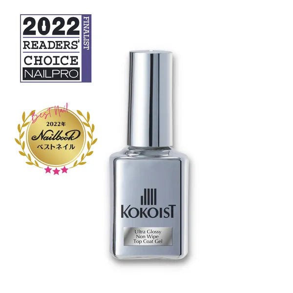 ネイルアート用品(筆など) KOKOIST Ultra Glossy Non Wipe Top 100g Kokoist Ultra Glossy Non Wipe Top Coat Gel 15ml - Nail Mart USA