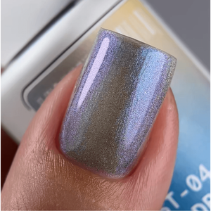 Adore Professional Satin Cat Eye Gel Polish - Gold Blue