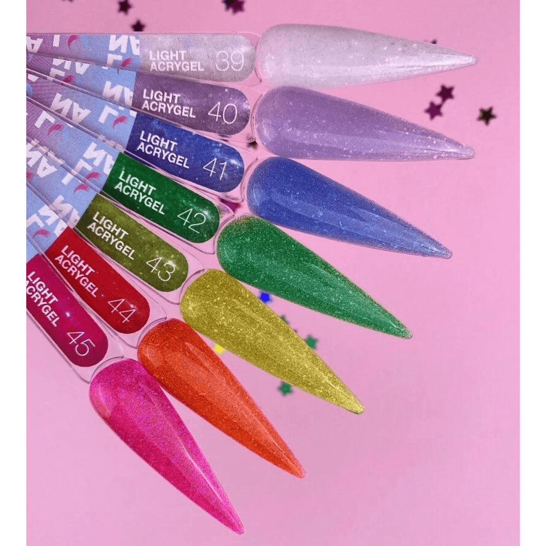 Luna Light Acrygel 39 - Milky Glitter