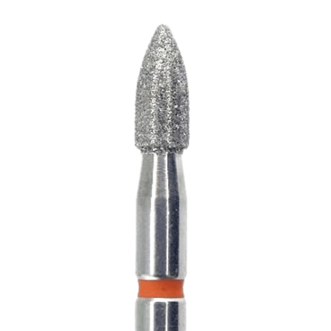 KMIZ Short Flame (Bud) E-File Nail Drill Bit - Soft Grit