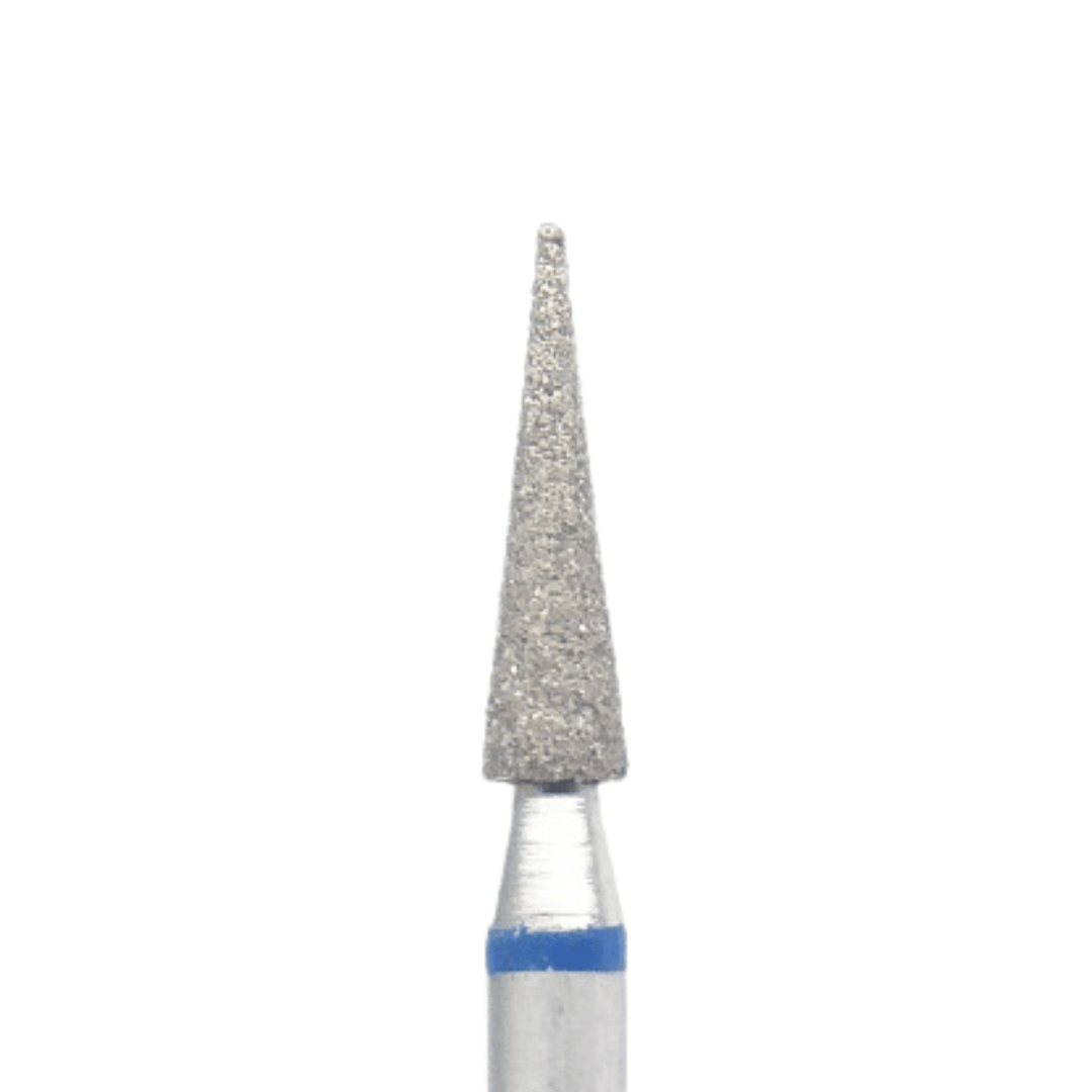 Pointed Cone E-File Nail Drill Bit - Medium Grit (Blue)