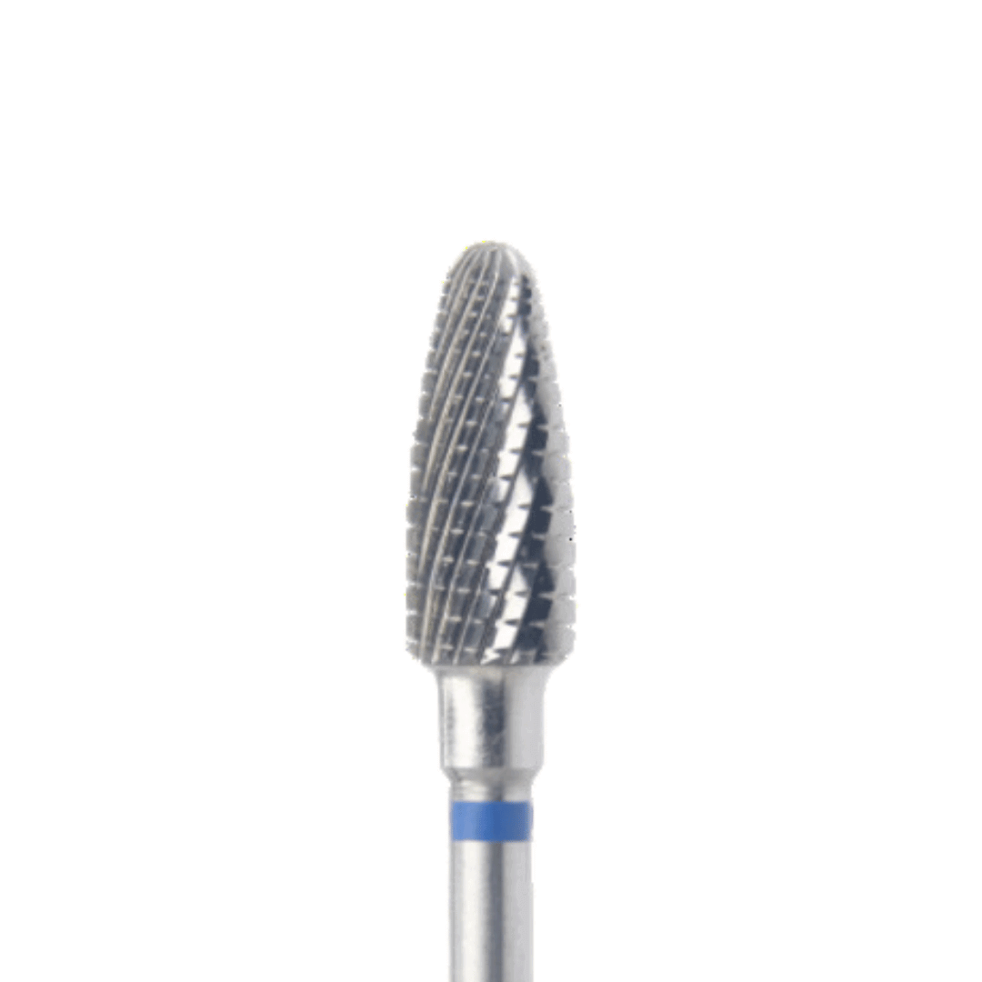 Carbide Triple Cut Cone E-File Nail Drill Bit - Medium Grit (Blue) 5mm