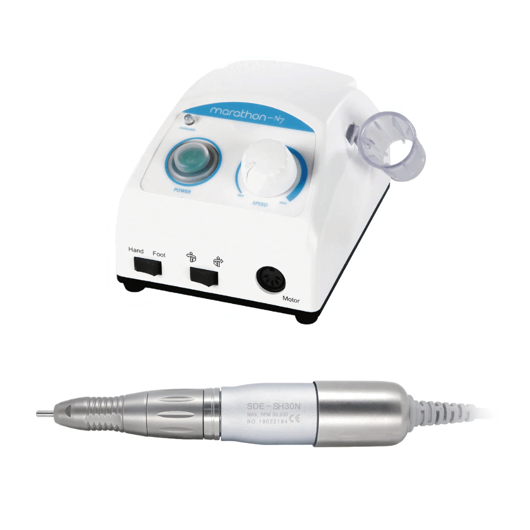 Saeyang Marathon-N7 + SH30N HP E-file Nail Drill- White
