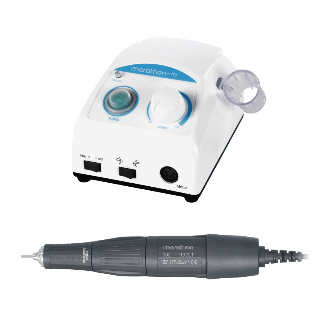 Saeyang Marathon-N7 + H37L1 HP E-file Nail Drill- White