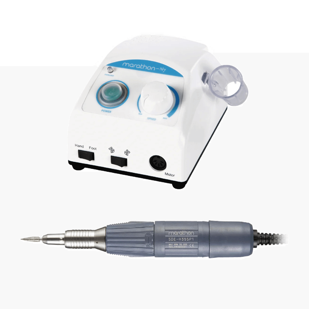 Saeyang Marathon-N7 + H35SP1 HP E-file Nail Drill- White