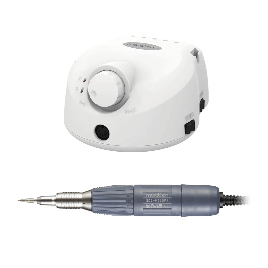 Saeyang Escort II PRO + H35SP1 HP E-File Nail Drill - White