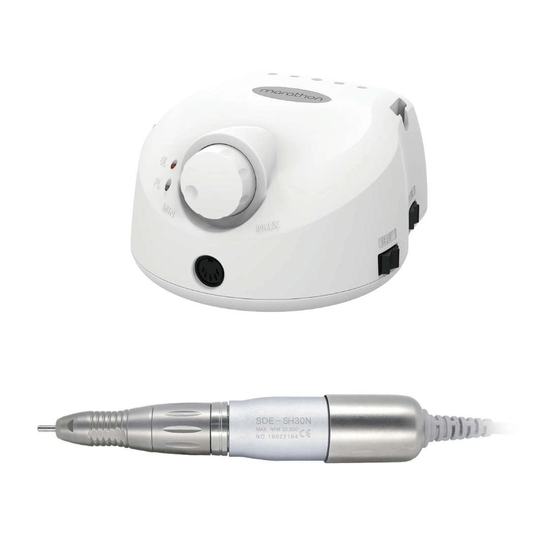 Saeyang Escort II PRO + SH30N HP E-File Nail Drill - White