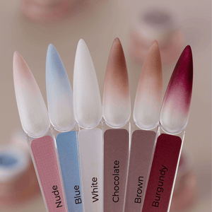 HEYLOVE (Hello) Nail Cushion set “Brown”, 6 pcs