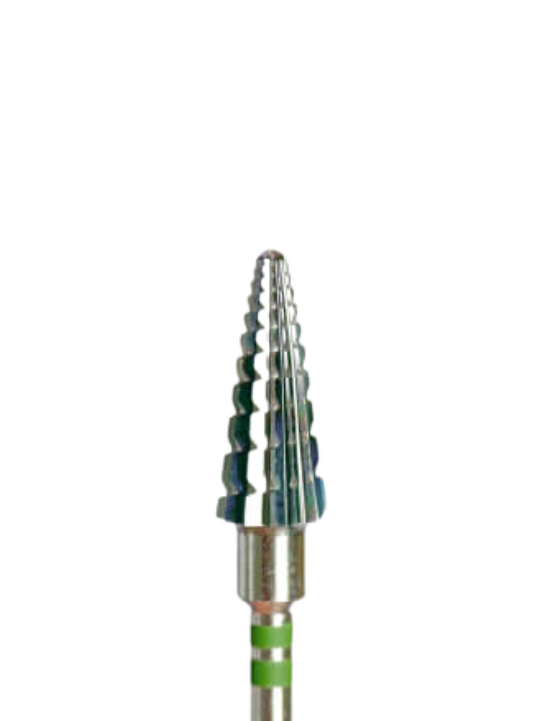 KMIZ Shark Carbide Cone Left Handed E-File Nail Drill Bit - Double Cut Coarse 6.0mm
