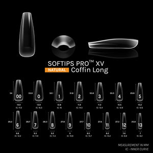 SOFGEL SOFTIPS PRO™ XV NATURAL - COFFIN LONG