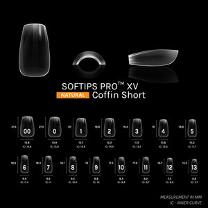 SOFGEL SOFTIPS PRO™ XV NATURAL - COFFIN SHORT