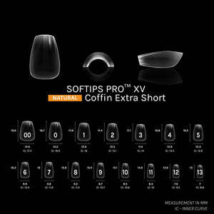 SOFGEL SOFTIPS PRO™ XV NATURAL - COFFIN EXTRA SHORT