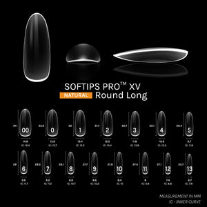 SOFGEL SOFTIPS PRO™ XV NATURAL - ROUND LONG