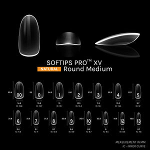 SOFGEL SOFTIPS PRO™ XV NATURAL - ROUND MEDIUM