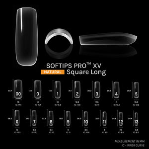 SOFGEL SOFTIPS PRO™ XV NATURAL - SQUARE LONG