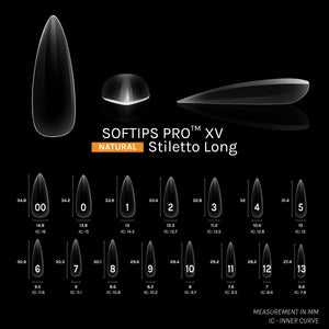 SOFGEL SOFTIPS PRO™ XV NATURAL - STILETTO LONG