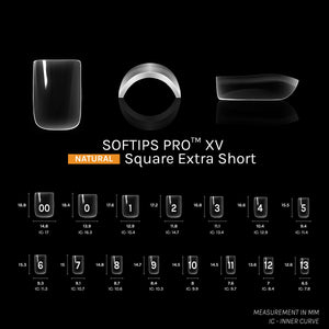 SOFGEL SOFTIPS PRO™ XV NATURAL - SQUARE EXTRA SHORT