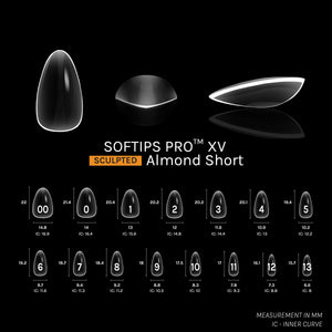 SOFGEL SOFTIPS PRO™ XV SCULPTED - ALMOND SHORT