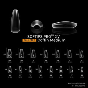 SOFGEL SOFTIPS PRO™ XV SCULPTED - COFFIN MEDIUM