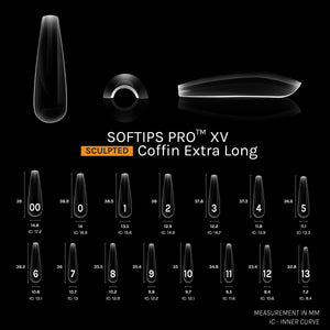 SOFGEL SOFTIPS PRO™ XV SCULPTED - COFFIN EXTRA LONG