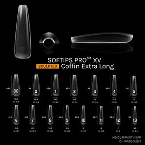 SOFGEL SOFTIPS PRO™ XV SCULPTED - COFFIN EXTRA EXTRA LONG