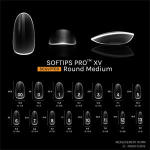 SOFGEL SOFTIPS PRO™ XV SCULPTED - ROUND MEDIUM