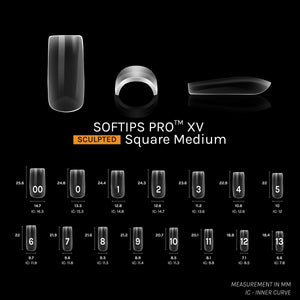 SOFGEL SOFTIPS PRO™ XV SCULPTED - SQUARE MEDIUM
