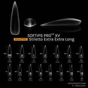 SOFGEL SOFTIPS PRO™ XV SCULPTED - STILETTO EXTRA EXTRA LONG