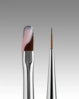 DARK Double-Ended Brush (Liner 10 mm + Rounded 12 mm) (Updated Design)