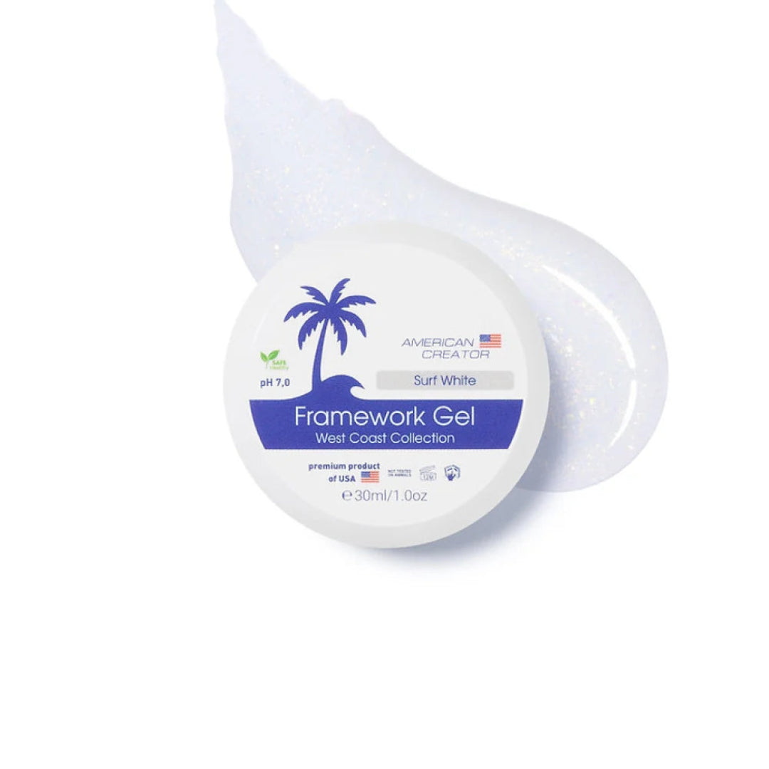 American Creator Framework Gel - Surf White