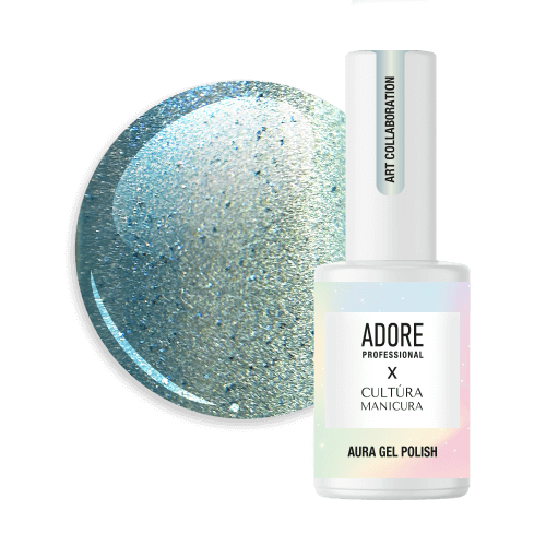 Adore Professional x Cultura Manicura Aura Cat Eye Gel Polish- Turquoise