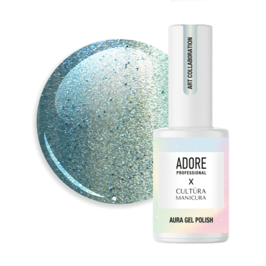 Adore Professional x Cultura Manicura Aura Cat Eye Gel Polish- Turquoise