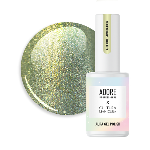 Adore Professional x Cultura Manicura Aura Cat Eye Gel Polish Herbal