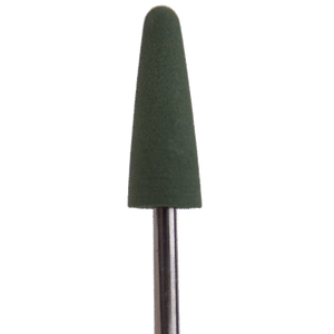DARK SILICONE POLISHER #302, THIN ROUNDED BULLET, GREEN