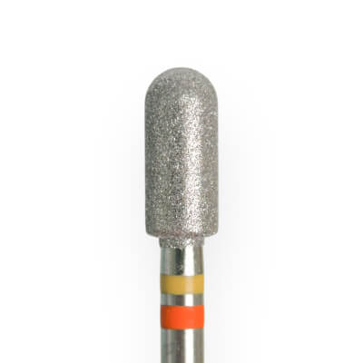 KMIZ Twin Diamond Rounded Cylinder E-File Nail Drill Bit - Extra Fine & Fine