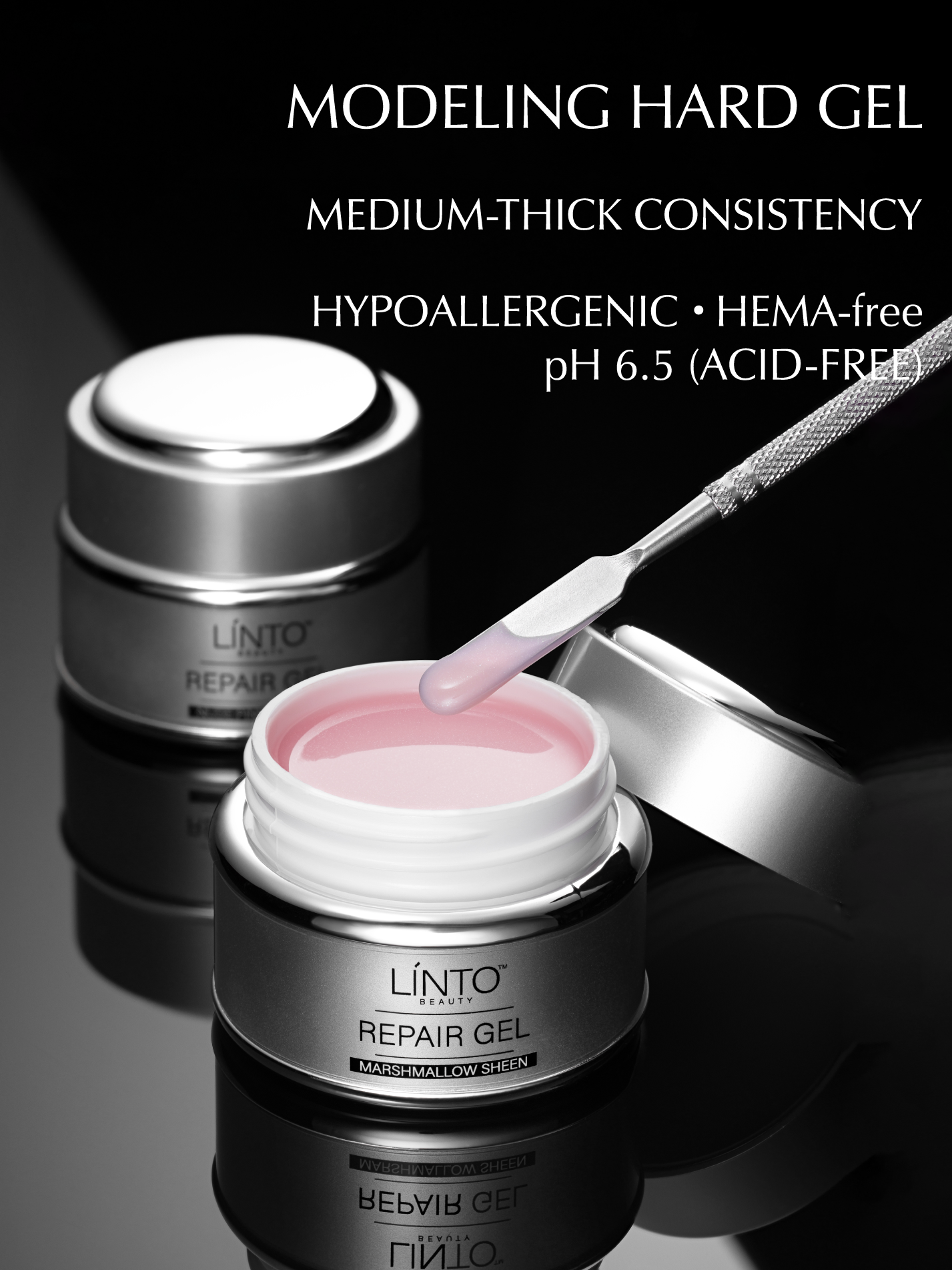 LINTO BEAUTY REPAIR GEL MARSHMALLOW SHEEN 15ml / 0,5fl oz