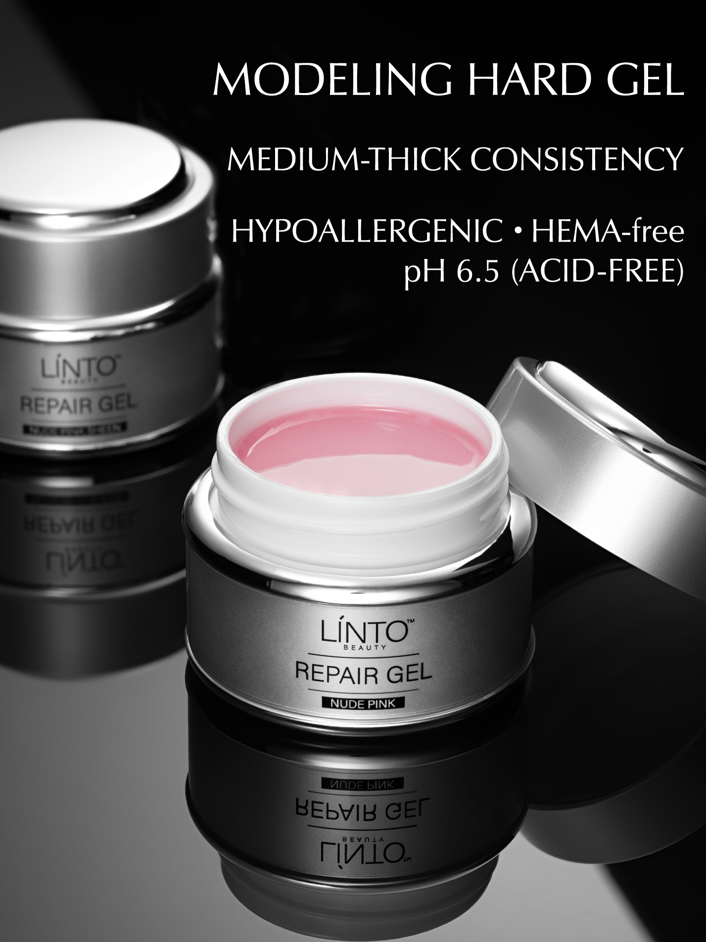 LINTO BEAUTY REPAIR GEL NUDE PINK 15 ml / 0,5fl oz