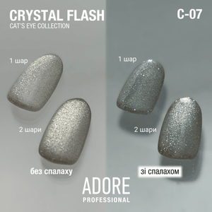 Adore Professional Crystal Flash Cat Eye Gel Polish - Sparkling Gold