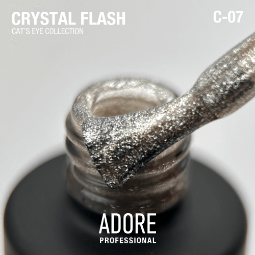 Adore Professional Crystal Flash Cat Eye Gel Polish - Sparkling Gold