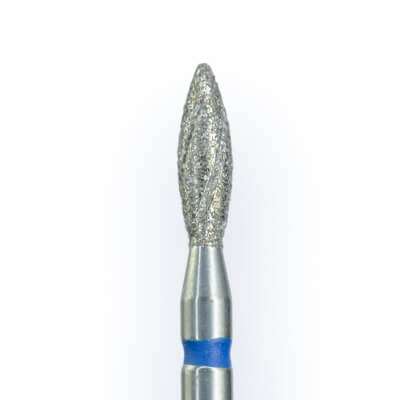 KMIZ Diamond Flame E-File Nail Drill Bit - Medium Grit (Blue) 2.5mm